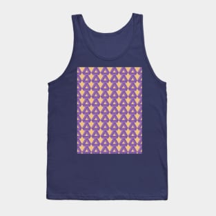 3 rectangular bars that are arranged in a purple triangle Tank Top